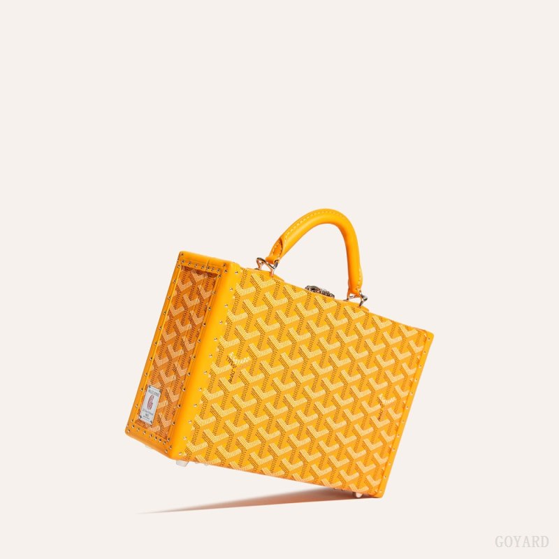 Goyard Grand Hôtel Trunk Bag Skulderveske Gul | GY-VDU3225