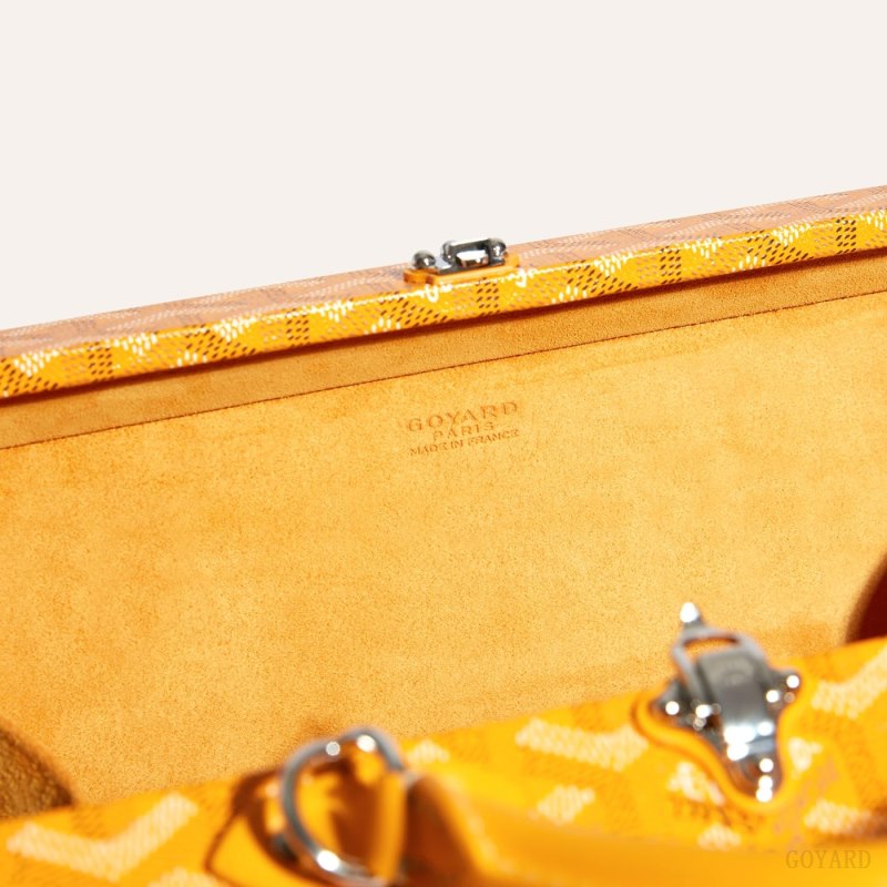 Goyard Grand Hôtel Trunk Bag Skulderveske Gul | GY-VDU3225