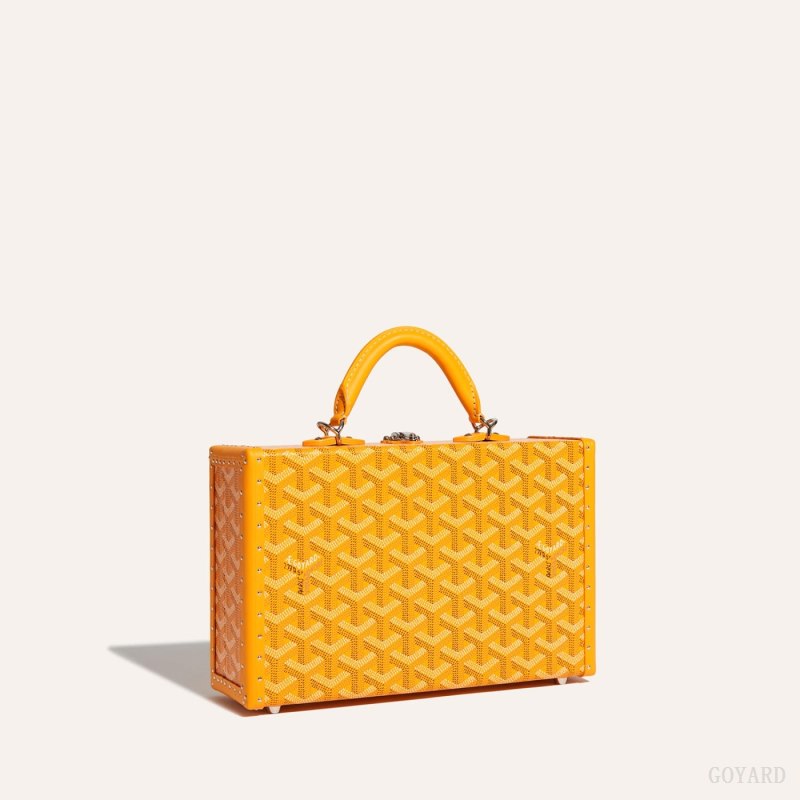 Goyard Grand Hôtel Trunk Bag Skulderveske Gul | GY-VDU3225