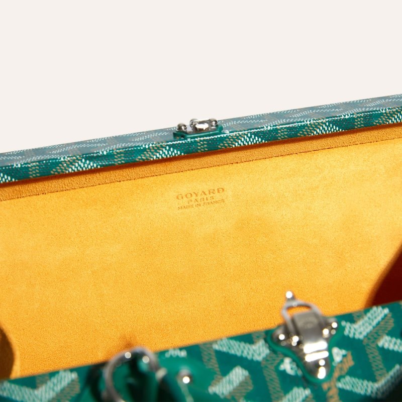Goyard Grand Hôtel Trunk Bag Skulderveske Grønn | GY-ZVO0894