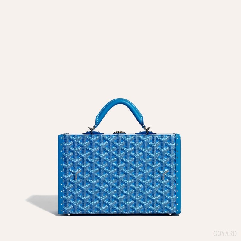 Goyard Grand Hôtel Trunk Bag Skulderveske Blå | GY-CVE8128