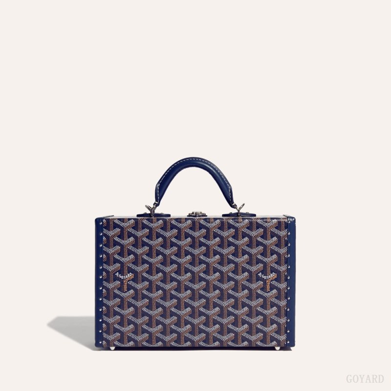 Goyard Grand Hôtel Trunk Bag Skulderveske Marineblå Blå | GY-HOA7934