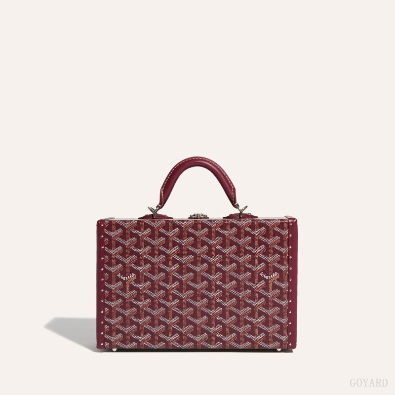 Goyard Grand Hôtel Trunk Bag Skulderveske Burgunder | GY-ODT8142