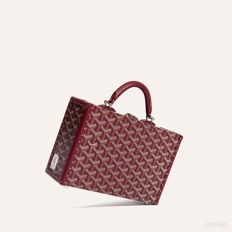 Goyard Grand Hôtel Trunk Bag Skulderveske Burgunder | GY-ODT8142