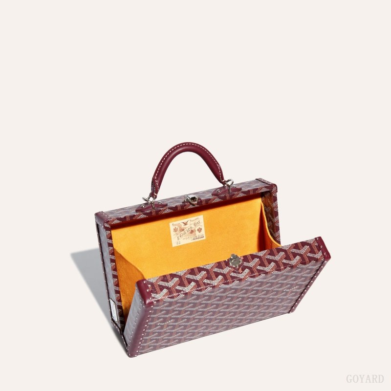 Goyard Grand Hôtel Trunk Bag Skulderveske Burgunder | GY-ODT8142