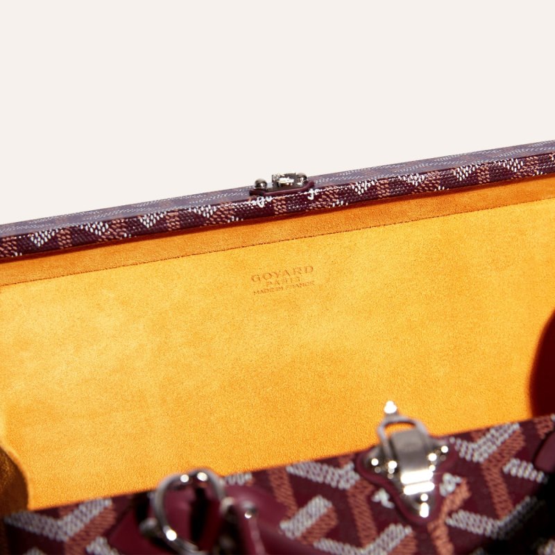 Goyard Grand Hôtel Trunk Bag Skulderveske Burgunder | GY-ODT8142