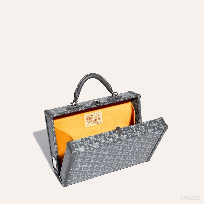Goyard Grand Hôtel Trunk Bag Skulderveske Grå | GY-GTK0027