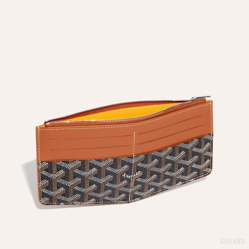 Goyard Insert Louise Kortholder Svarte Brune | GY-GZF3922