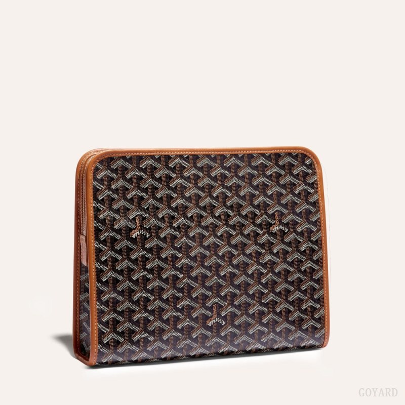 Goyard JOUVENCE GM TOILET BAG Accessories Svarte Brune | GY-SKQ1264