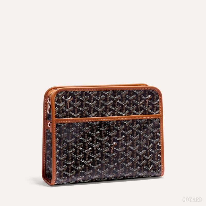Goyard JOUVENCE MM TOILET BAG Accessories Svarte Brune | GY-MDT9649