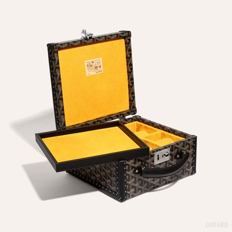 Goyard JOUX 6 WATCH CASE Boxes Svarte | GY-GJU0515