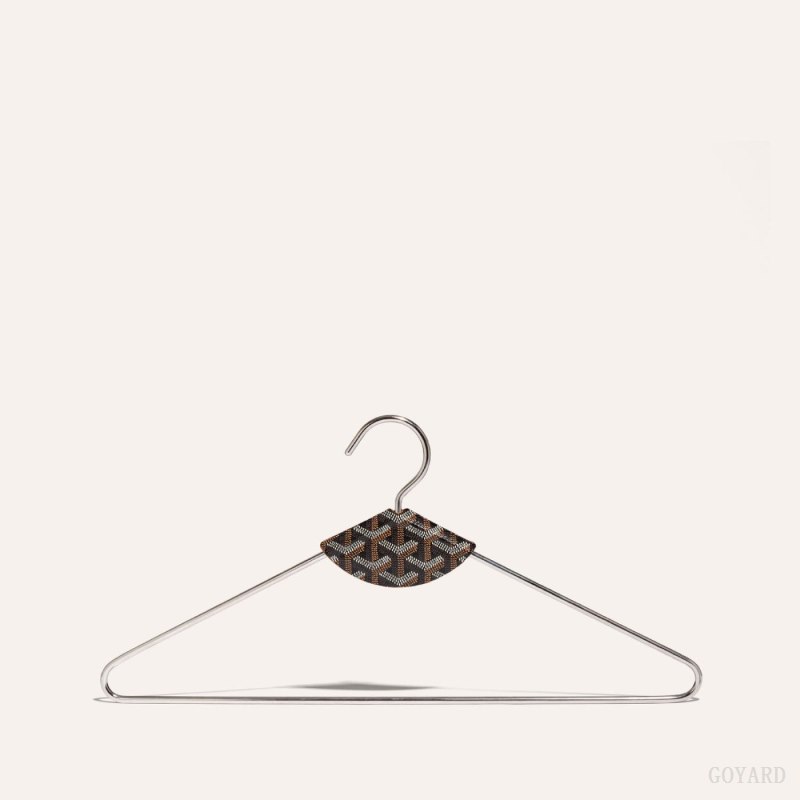 Goyard LIVRÉE PAIR OF HANGERS Accessories Svarte Brune | GY-PES7694