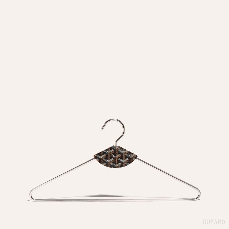 Goyard LIVRÉE PAIR OF HANGERS Accessories Svarte Brune | GY-PES7694