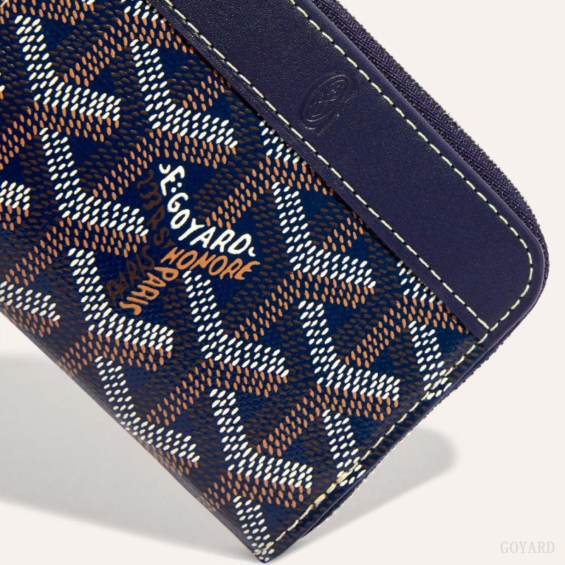 Goyard MATIGNON MINI WALLET Lommebok Marineblå Blå | GY-GPY5762
