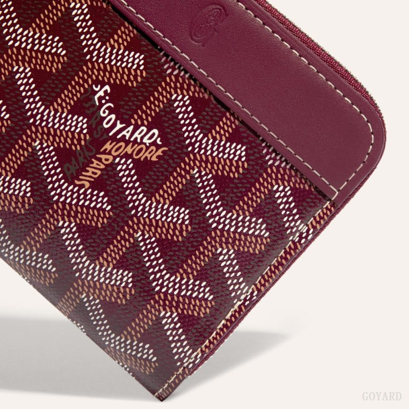 Goyard MATIGNON PM WALLET Lommebok Burgunder | GY-GQS2413