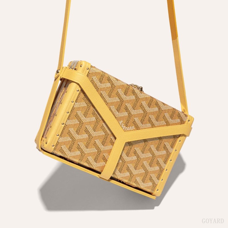 Goyard MINAUDIÈRE TRUNK BAG Mini Vesker Gull | GY-YRX5081