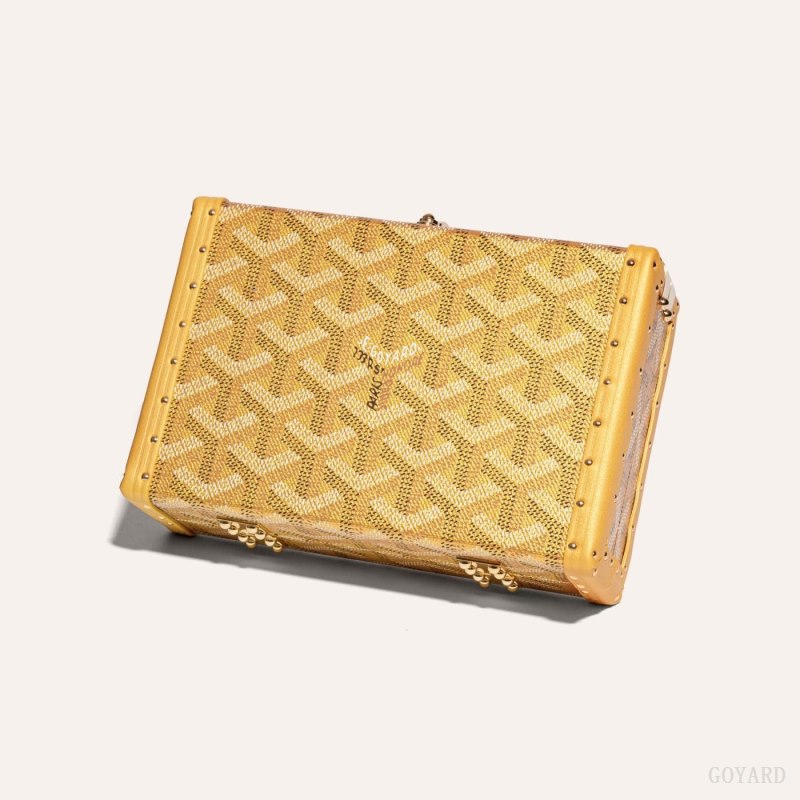 Goyard MINAUDIÈRE TRUNK BAG Mini Vesker Gull | GY-YRX5081