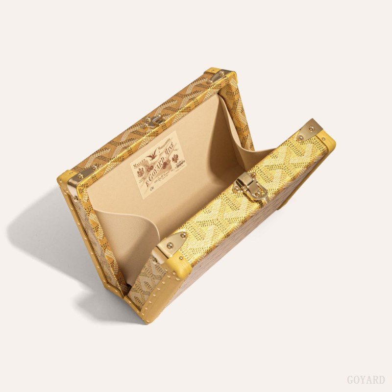 Goyard MINAUDIÈRE TRUNK BAG Mini Vesker Gull | GY-YRX5081