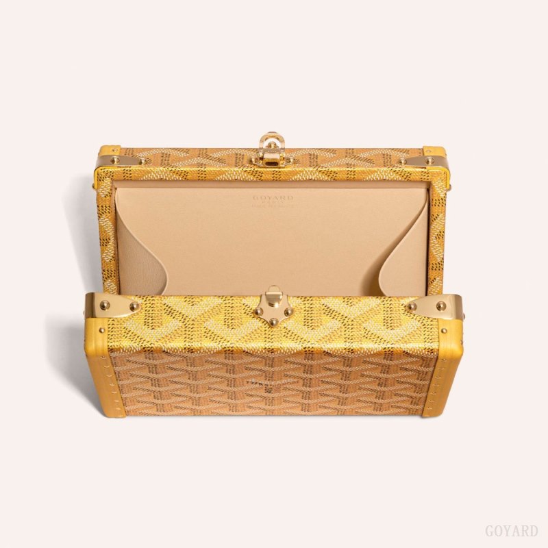 Goyard MINAUDIÈRE TRUNK BAG Mini Vesker Gull | GY-YRX5081