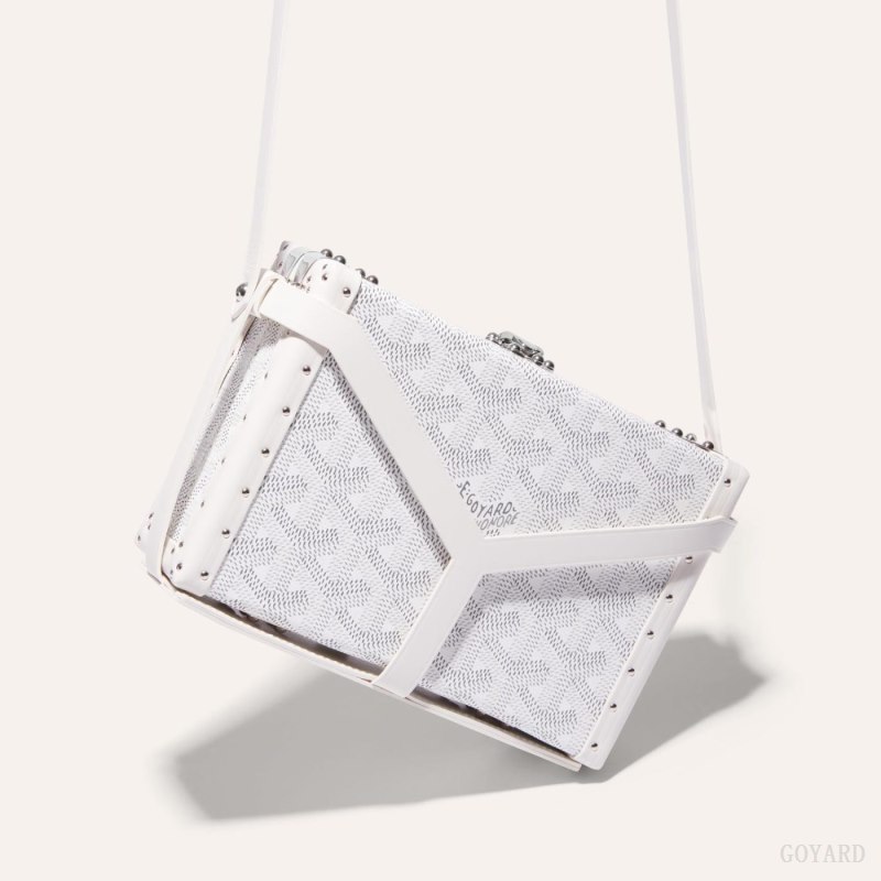 Goyard MINAUDIÈRE TRUNK BAG Mini Vesker Hvite | GY-VRX4249