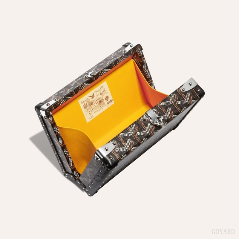 Goyard MINAUDIÈRE TRUNK BAG Mini Vesker Svarte | GY-QUL7488