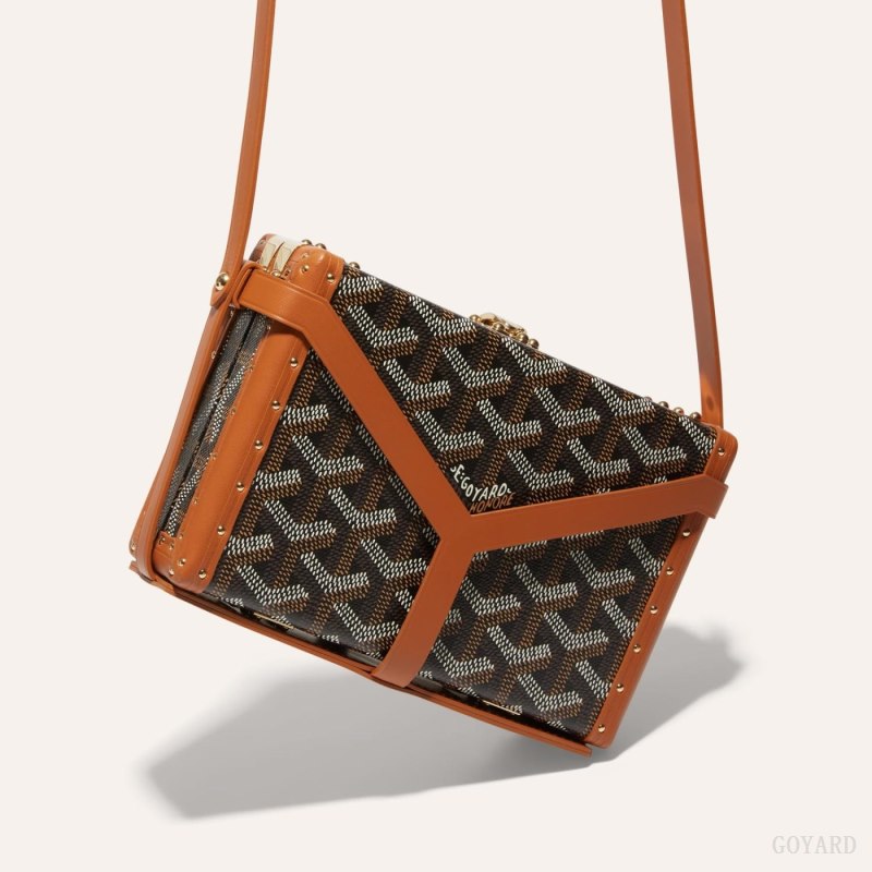 Goyard MINAUDIÈRE TRUNK BAG Mini Vesker Svarte Brune | GY-EFY5341