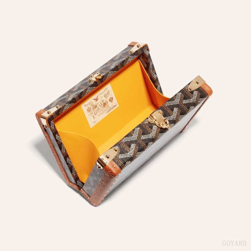 Goyard MINAUDIÈRE TRUNK BAG Mini Vesker Svarte Brune | GY-EFY5341