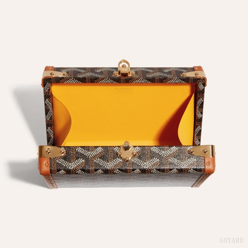 Goyard MINAUDIÈRE TRUNK BAG Mini Vesker Svarte Brune | GY-EFY5341
