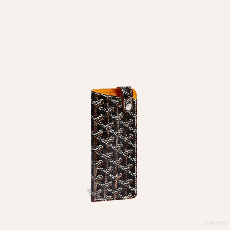 Goyard MONTMARTRE PM GLASSES CASE Etui Veske Svarte Brune | GY-OCC0824