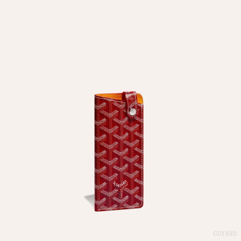 Goyard MONTMARTRE PM GLASSES CASE Etui Veske Rød | GY-VDY7998