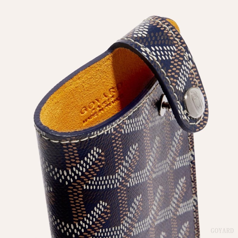 Goyard MONTMARTRE PM GLASSES CASE Etui Veske Marineblå Blå | GY-TGM3944