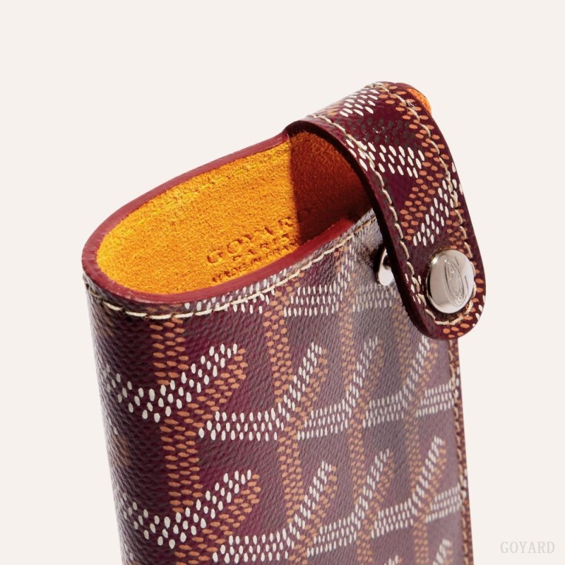 Goyard MONTMARTRE PM GLASSES CASE Etui Veske Burgunder | GY-JJY1613