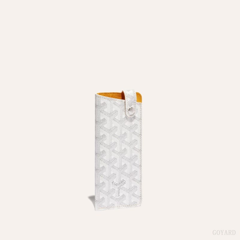 Goyard MONTMARTRE PM GLASSES CASE Etui Veske Hvite | GY-CBR7823