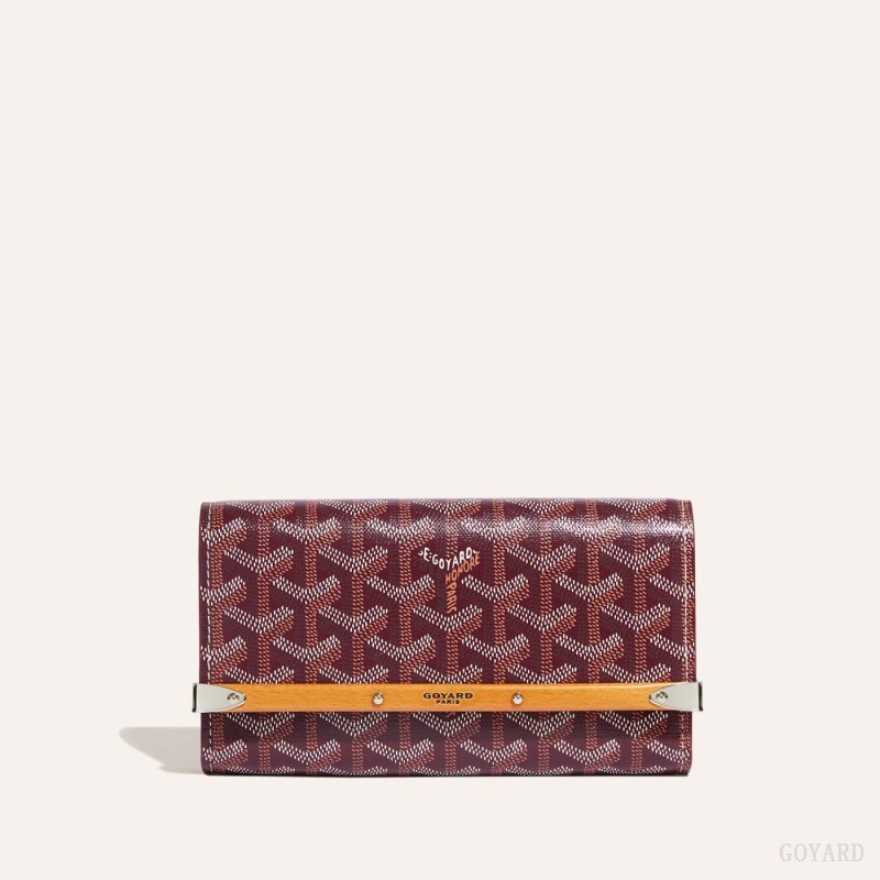 Goyard Monte-Carlo Mini Case Etui Veske Burgunder | GY-HSB2372