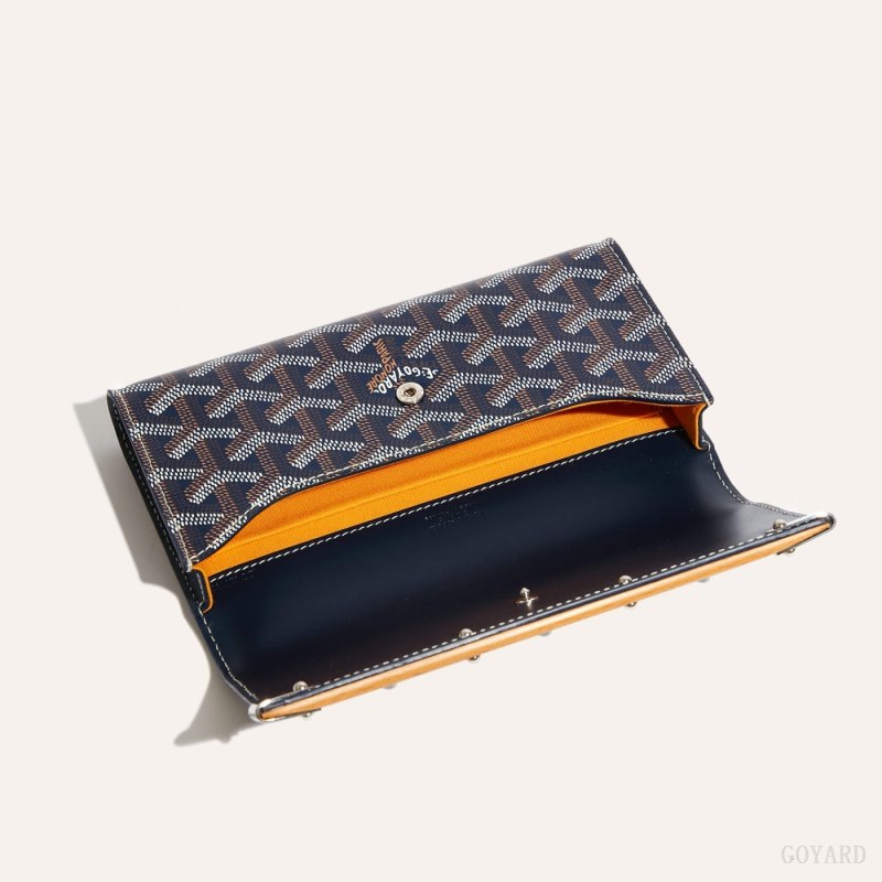 Goyard Monte-Carlo Mini Case Etui Veske Marineblå Blå | GY-JCK4353