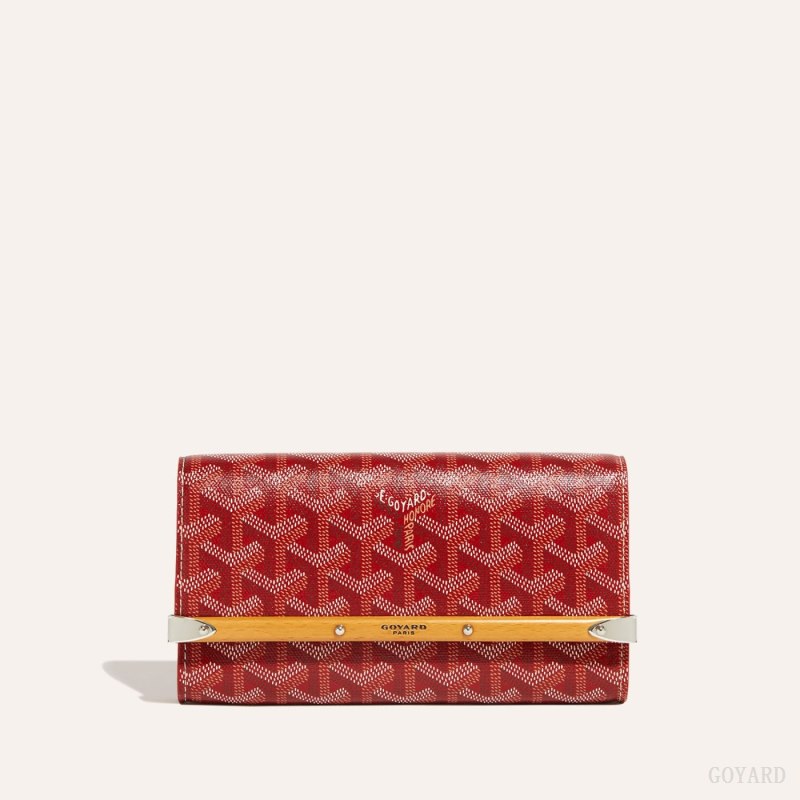 Goyard Monte-Carlo Mini Case Etui Veske Rød | GY-TDK7146