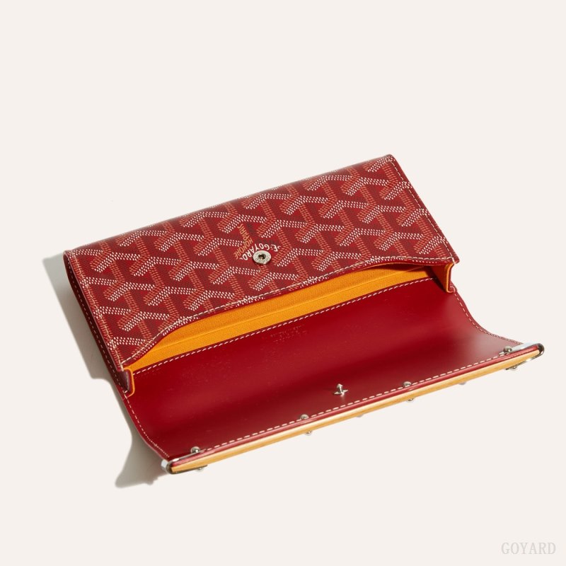 Goyard Monte-Carlo Mini Case Etui Veske Rød | GY-TDK7146