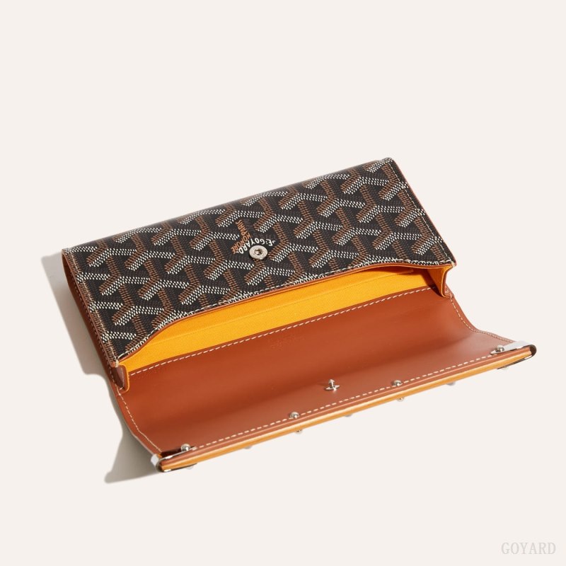 Goyard Monte-Carlo Mini Case Etui Veske Svarte Brune | GY-BJG6933