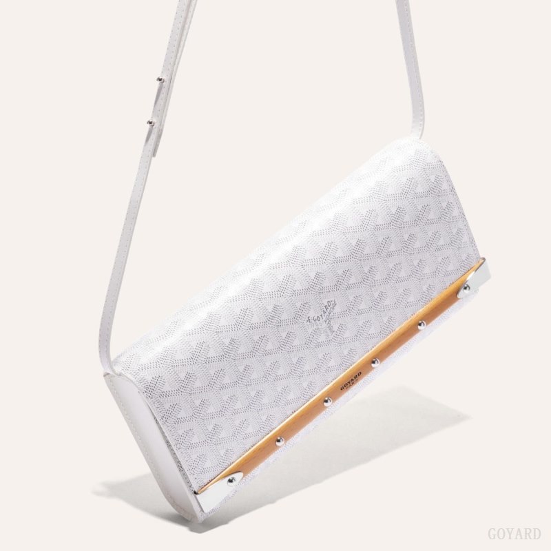 Goyard Monte-Carlo PM Clutch Vesker Hvite | GY-HQD1489
