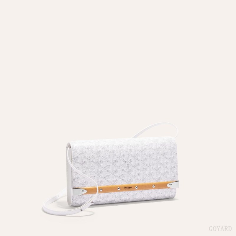 Goyard Monte-Carlo PM Clutch Vesker Hvite | GY-HQD1489