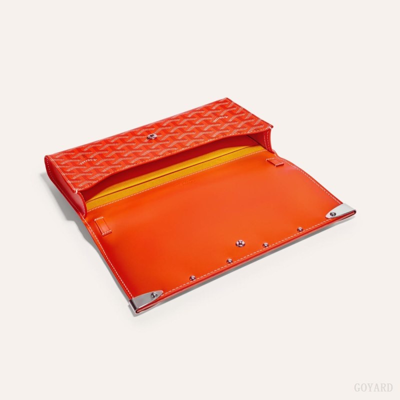 Goyard Monte-Carlo PM Clutch Vesker Oransje | GY-CRH7008