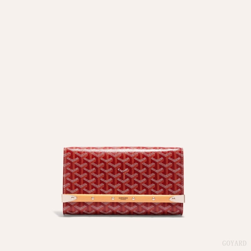 Goyard Monte-Carlo PM Clutch Vesker Rød | GY-EWR8441