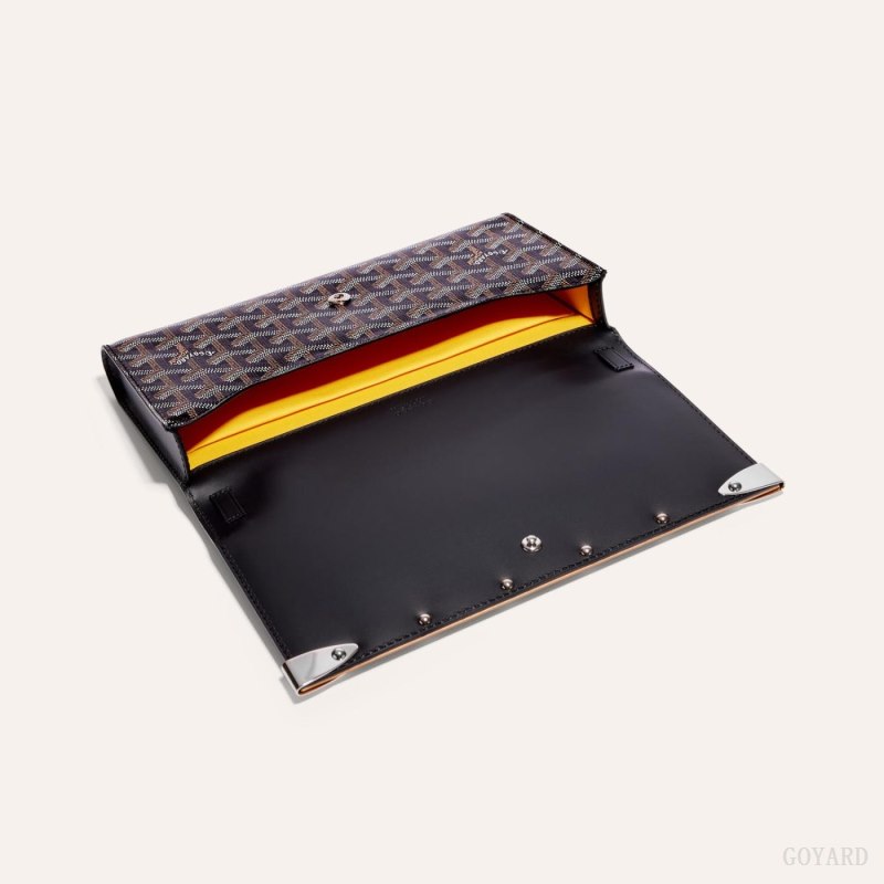Goyard Monte-Carlo PM Clutch Vesker Svarte | GY-NGP6736