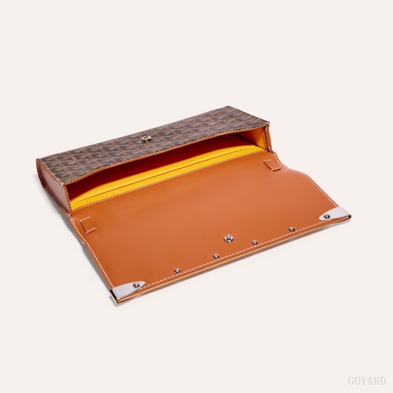 Goyard Monte-Carlo PM Clutch Vesker Svarte Brune | GY-BMY4307