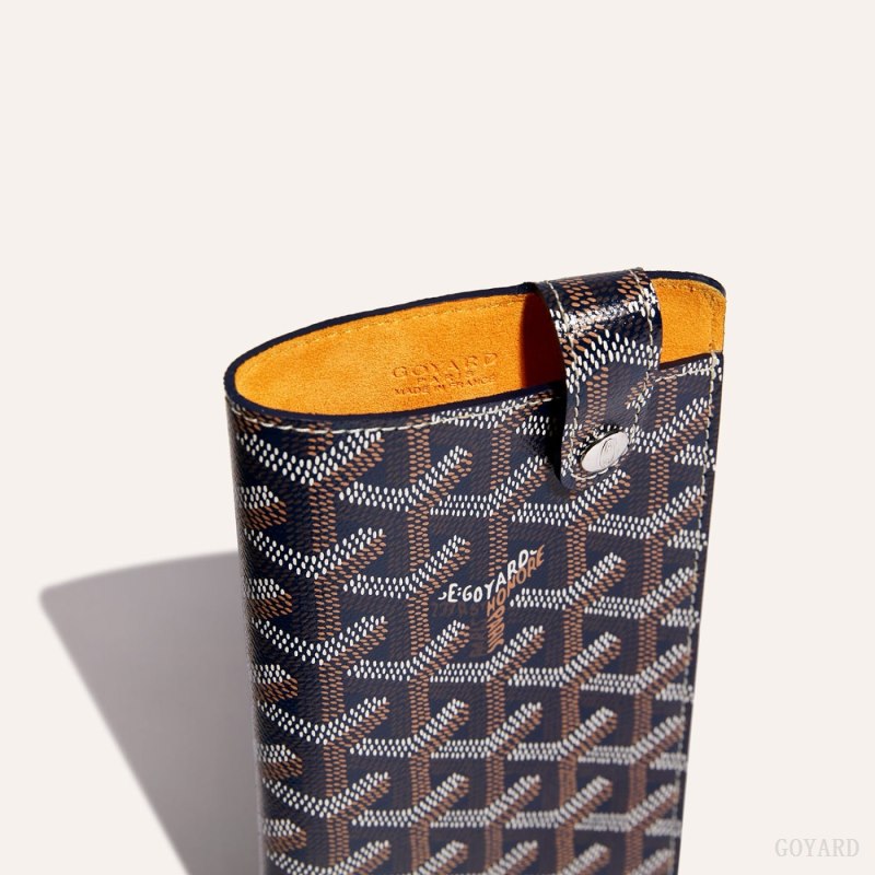 Goyard Montmartre GM Case Etui Veske Marineblå Blå | GY-QXZ4094