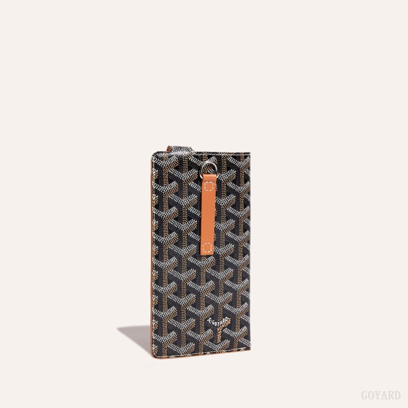 Goyard Montmartre GM Case Etui Veske Svarte Brune | GY-VDG1621