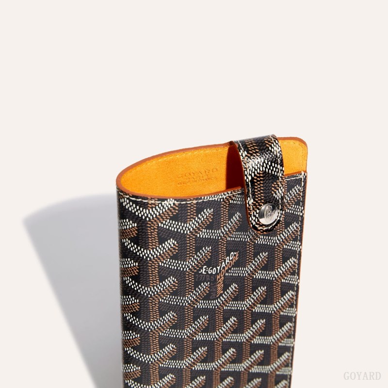 Goyard Montmartre GM Case Etui Veske Svarte Brune | GY-VDG1621