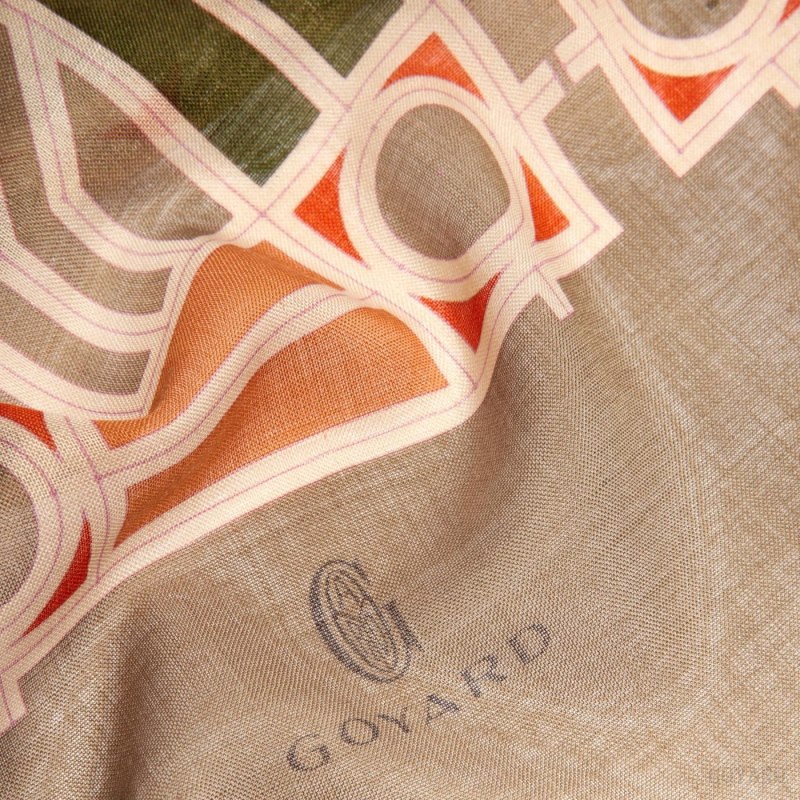 Goyard Muffler N°4 Skjerf Beige | GY-HXD7193