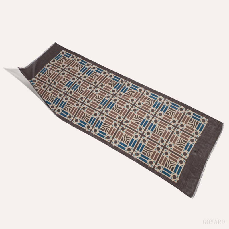 Goyard Muffler N°4 Skjerf Grå Beige | GY-UKX5509