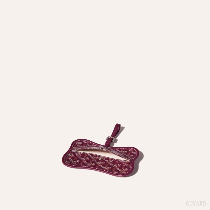 Goyard Os Grey Dog pocket Vesketilbehør Burgunder | GY-GVG5151